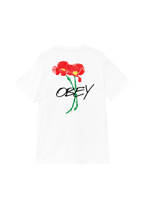 Poppies Classic Tee | White - Visual Media Number 1 of 2