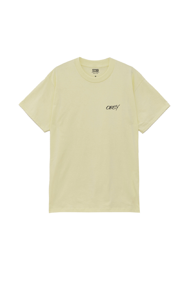 Obey Poppies Tee | Pale Yellow - Thumbnail Image Number 2 of 2
