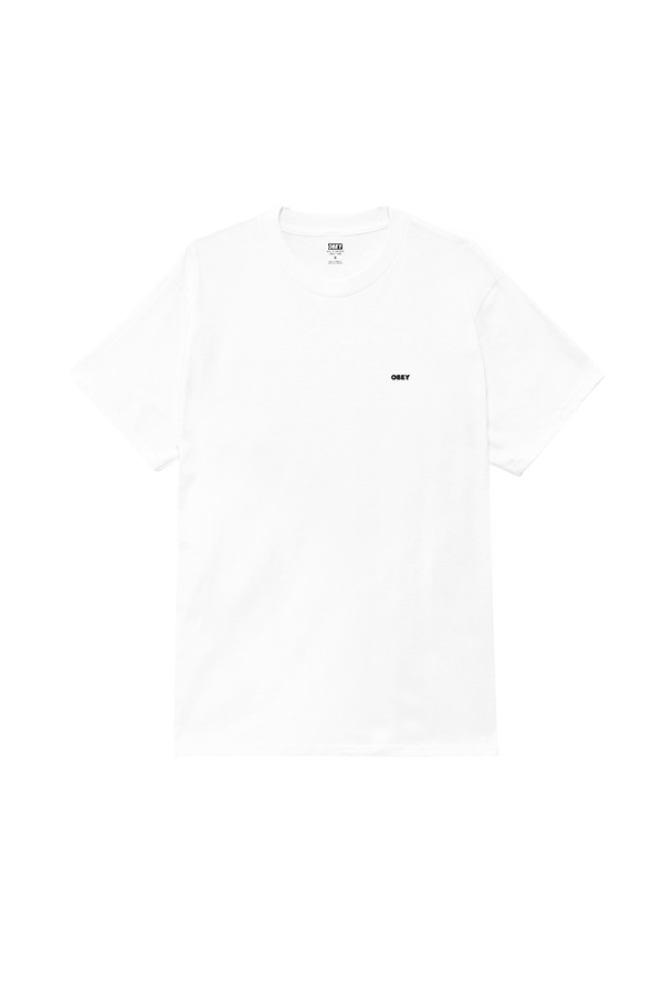 Obey Warning Sign Tee | White - Thumbnail Image Number 2 of 2
