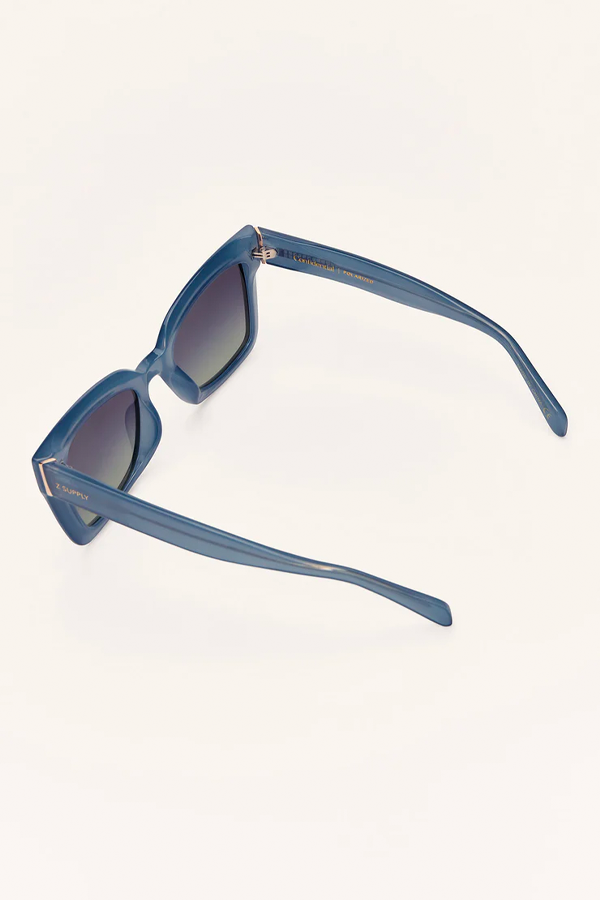 Confidential Sunglasses | Dark Indigo - Gradient - Main Image Number 4 of 4