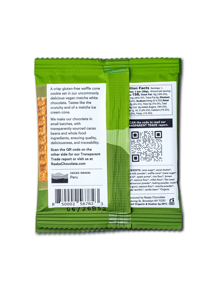 Matcha Dipped Waffle Cone White Chocolate Bar - Thumbnail Image Number 2 of 2
