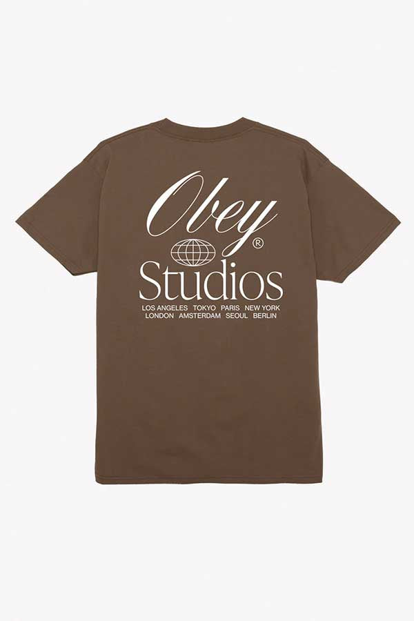 Obey Studios Worldwide Tee | Silt - Main Image Number 1 of 2