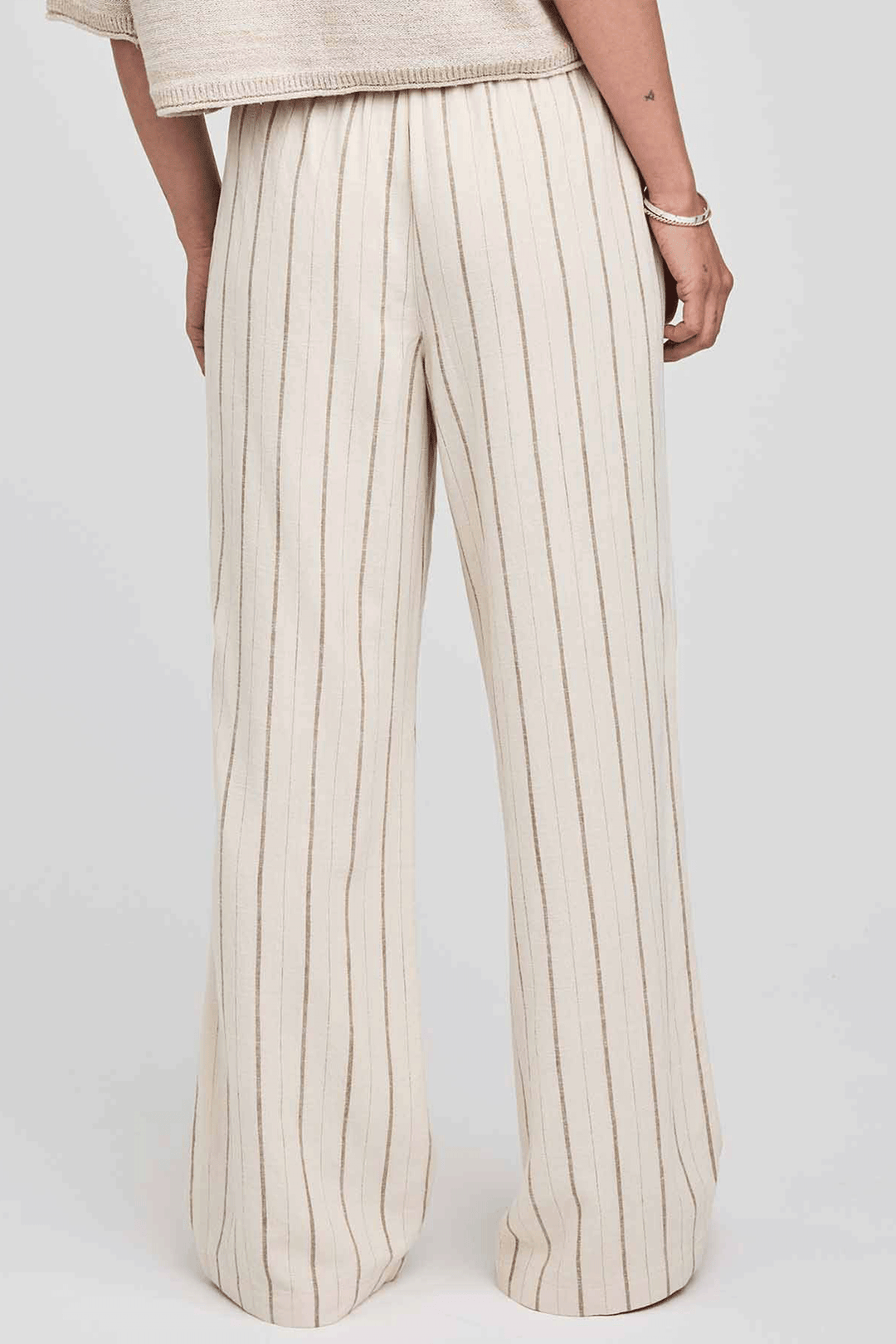 Finley Pant | Linen Stripe - Visual Media Number 3 of 3