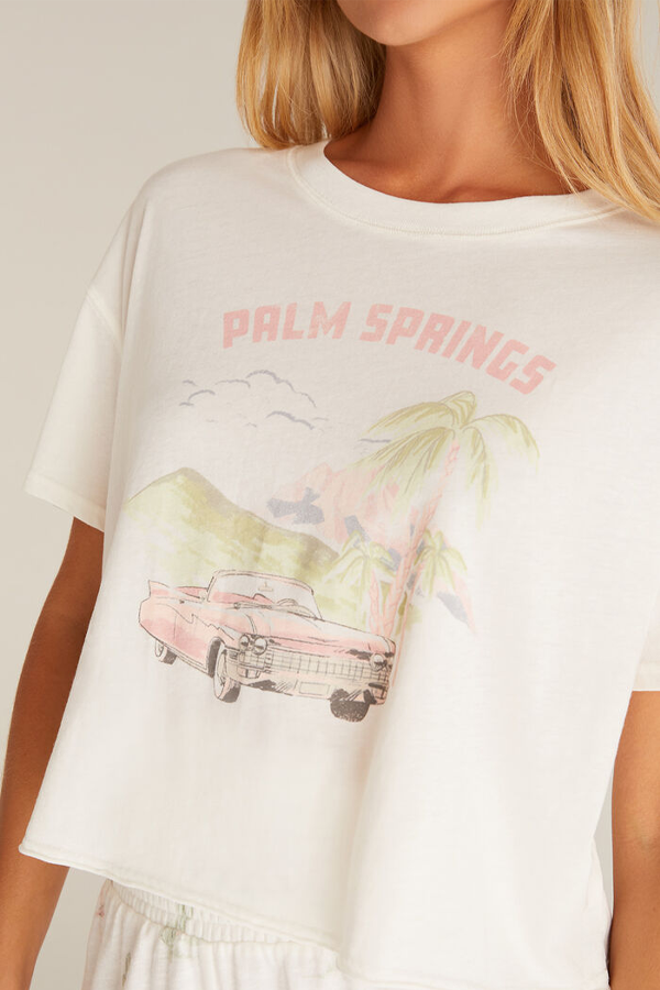 Vintage Palm Springs Tee | Bone - Visual Media Number 2 of 4