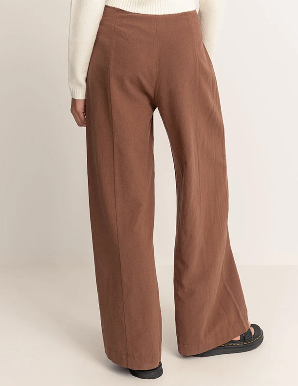 Whitehaven Wide Leg Pant | Brown - Visual Media Number 2 of 5