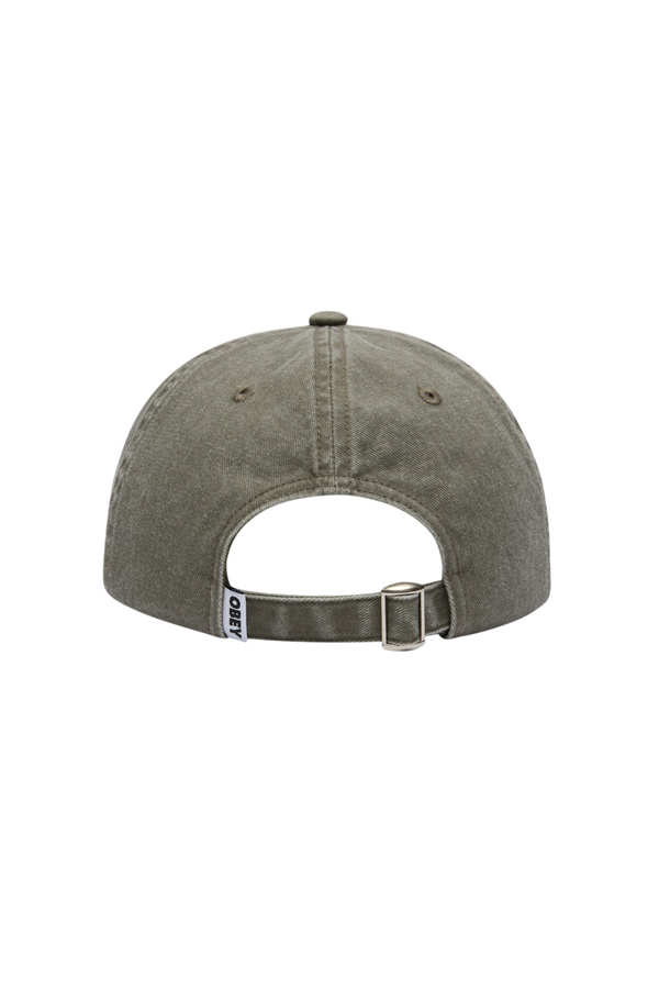 Pigment Bold 6 Panel Strapback | Pigment Olive - Thumbnail Image Number 2 of 2
