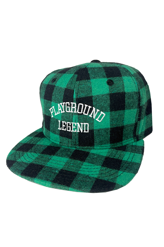 Playground Plaid Hat | Green and Black - Visual Media Number 1 of 1