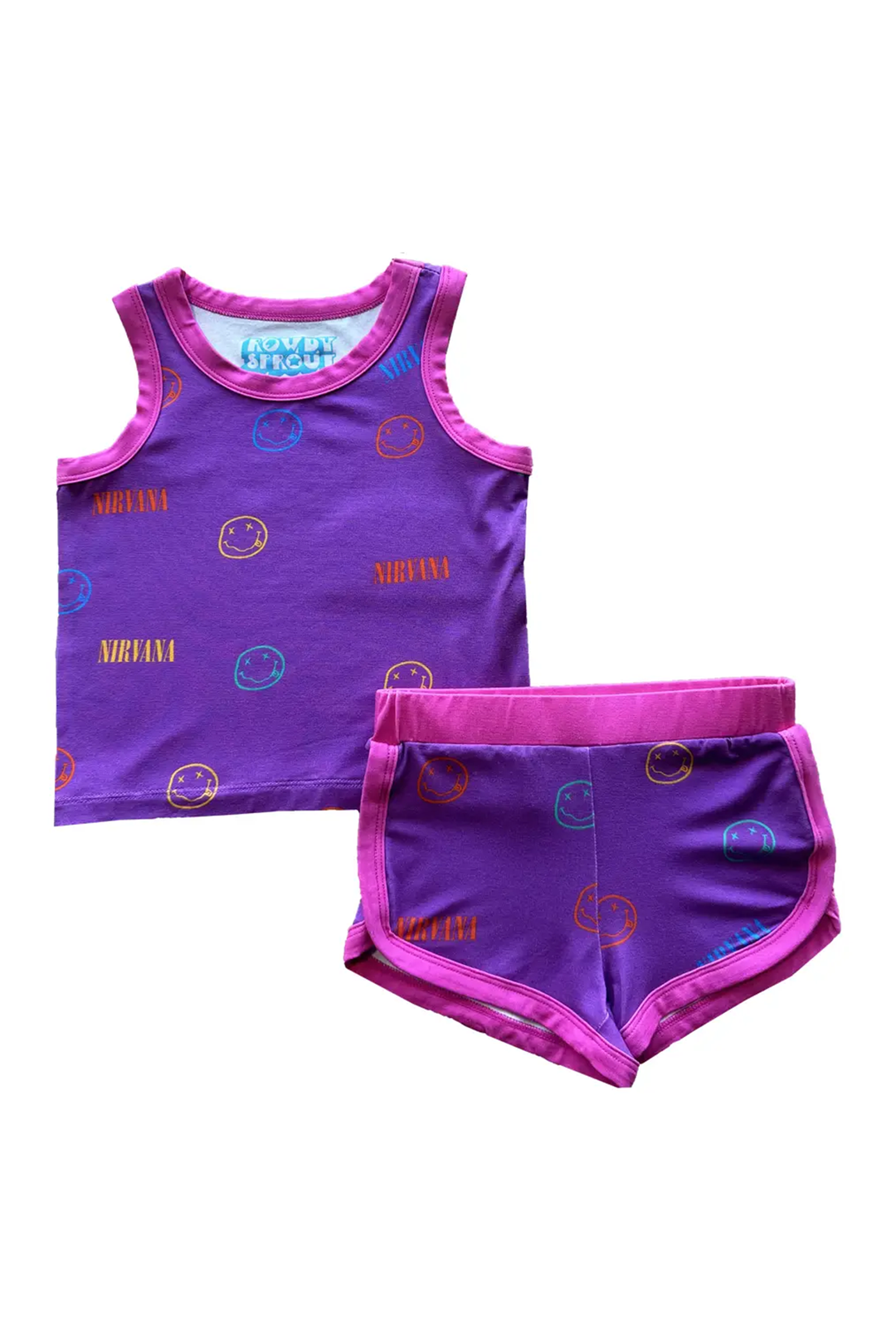 Nirvana Pookie Girls Short Set | Purple - Visual Media Number 1 of 1