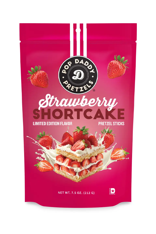 Pop Daddy Berry Delicious Strawberry Shortcake Pretzels - Thumbnail Image Number 1 of 2
