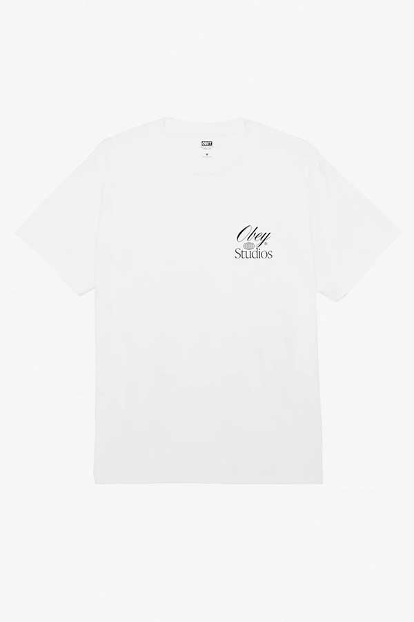 Obey Studios Worldwide Tee | White - Thumbnail Image Number 2 of 2
