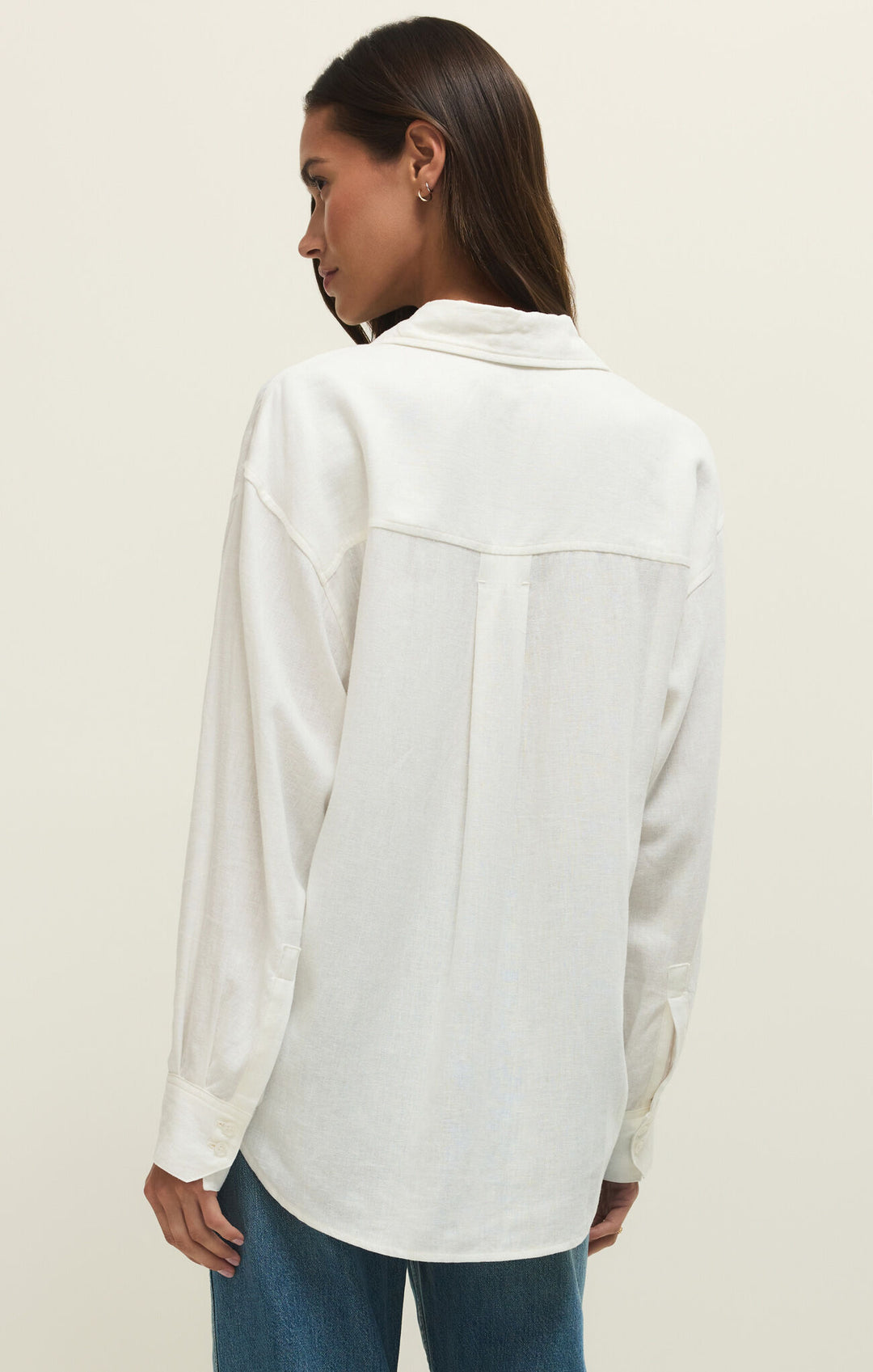 Alfie Button Up Shirt | White - Visual Media Number 2 of 2