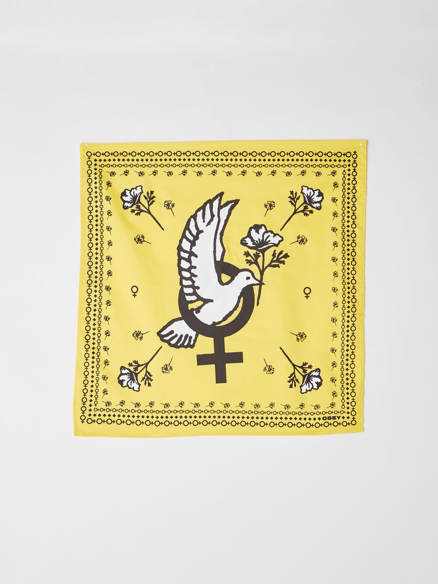 Peace Dove Bandana / Yellow - Visual Media Number 1 of 1