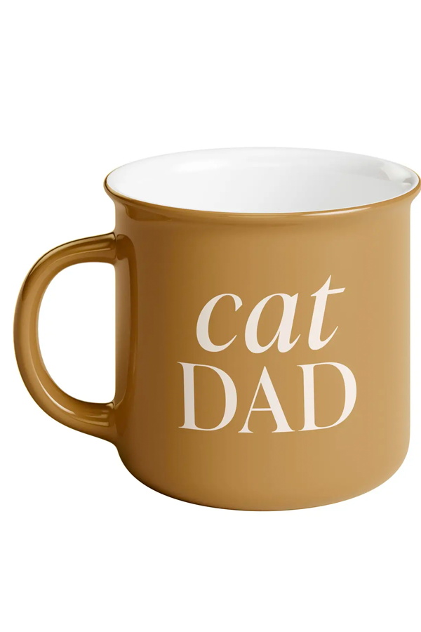 Cat Dad Campfire Coffee Mug - Main Image Number 1 of 3