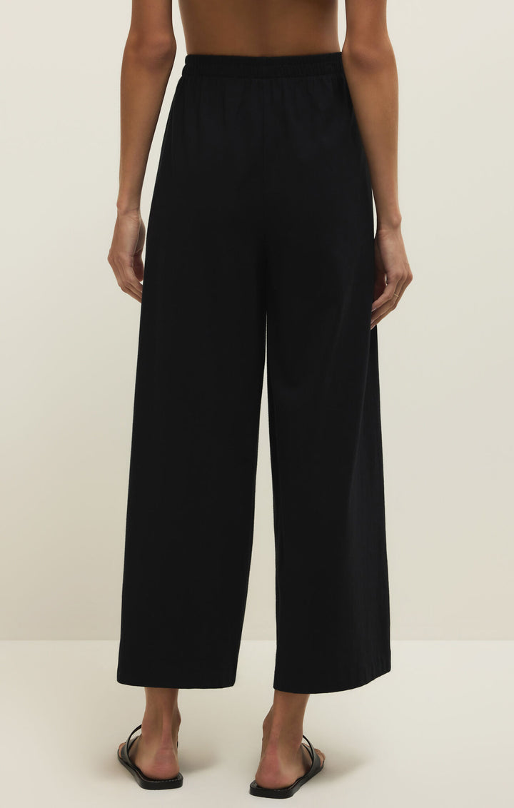 Scout Jersey Crop Flare Pant | Black - Thumbnail Image Number 2 of 2
