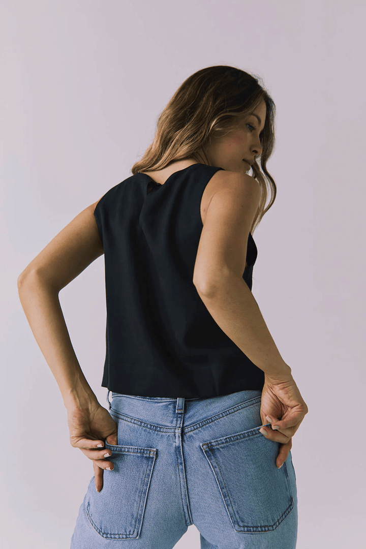 Riley Top | True Black - Thumbnail Image Number 2 of 2
