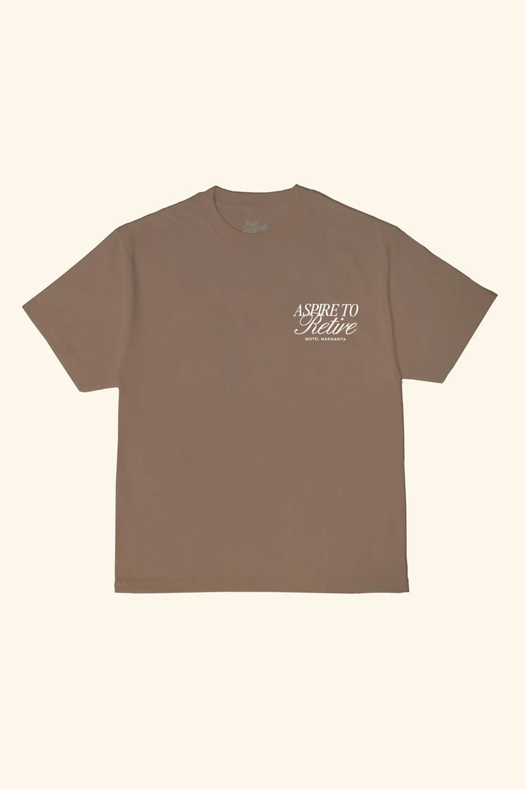 Aspire to Retire Tee | Mocha - Visual Media Number 2 of 2