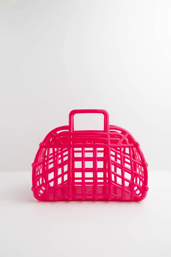 Mini Retro Jelly Basket | Magenta - Visual Media Number 1 of 1