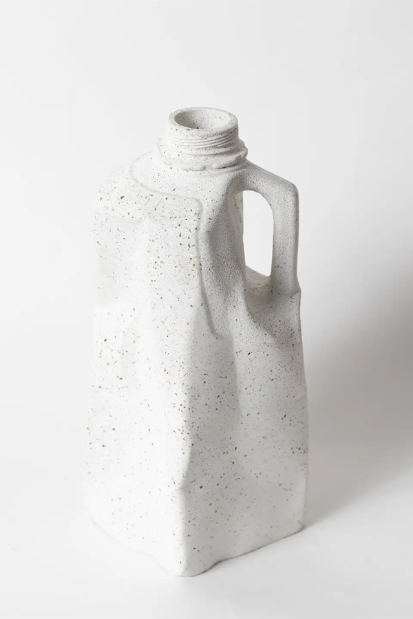 Milk Jug Vase | White Terrazzo - Visual Media Number 1 of 2