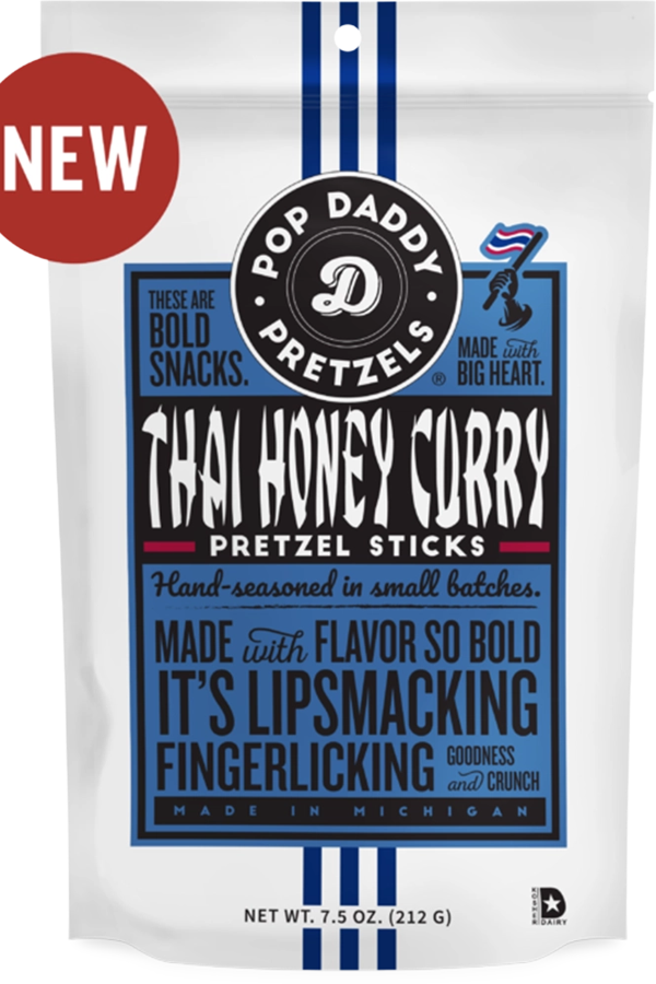 Pop Daddy Thai Honey Curry Pretzel Sticks - Visual Media Number 1 of 1