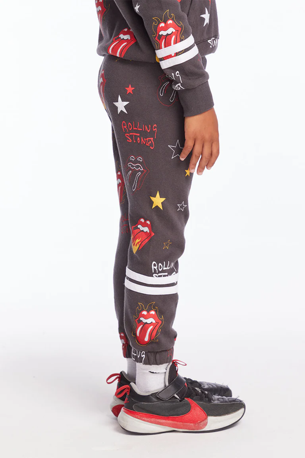 Rolling Stones Stars Pants | Vintage Black - Visual Media Number 2 of 4