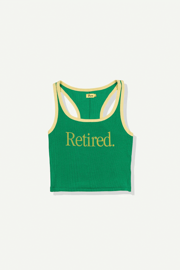 Retired Ribbed Tank | Green - Thumbnail Image Number 1 of 3
