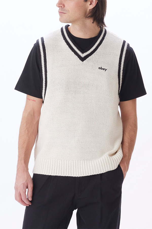 Alden Sweater Vest | Unbleached - Thumbnail Image Number 1 of 5
