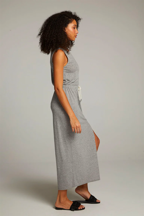 Durango Maxi Dress | Streaky Grey - Visual Media Number 2 of 3