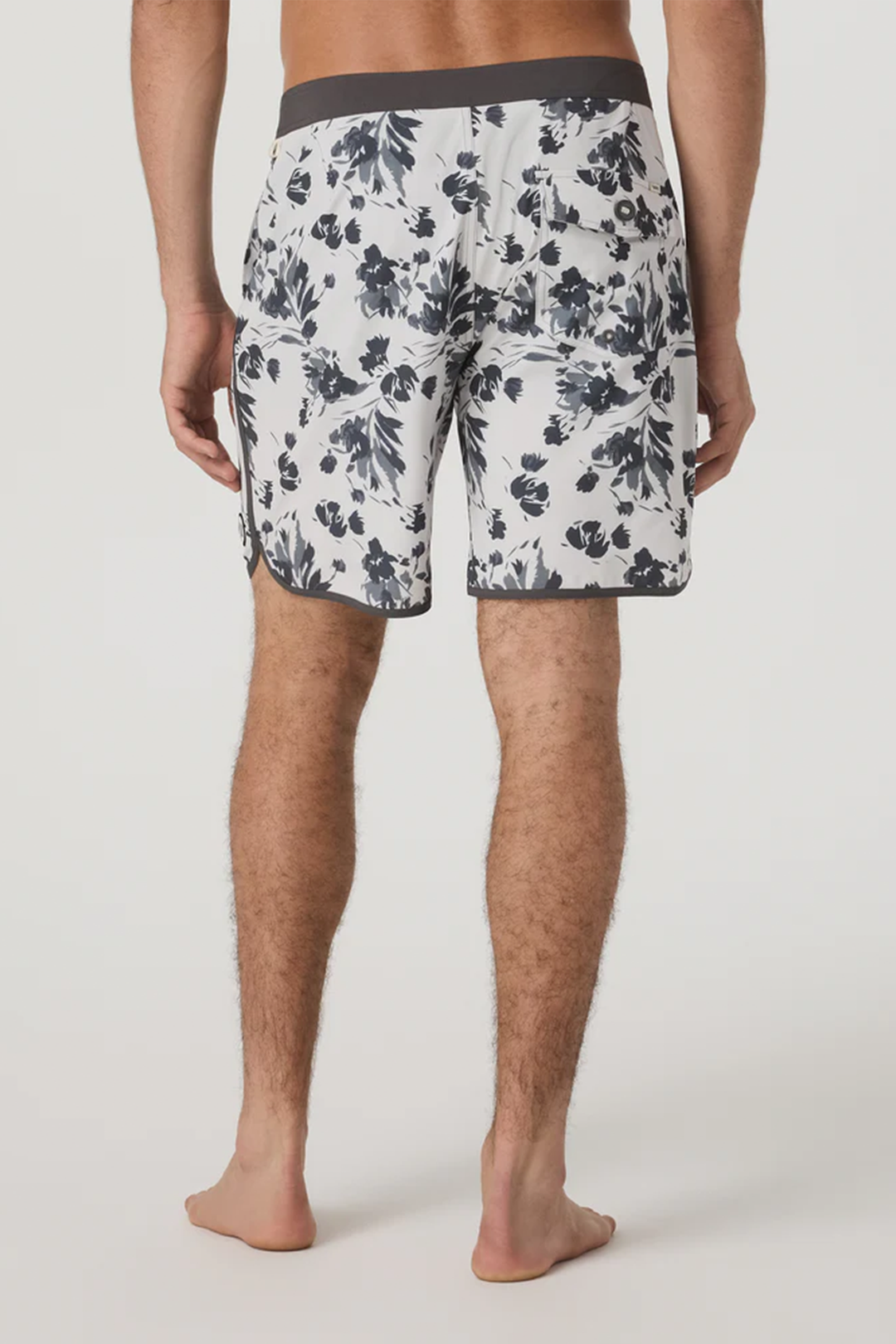 Cruise Boardshort 7" | Frost Grey Floral - Visual Media Number 2 of 3
