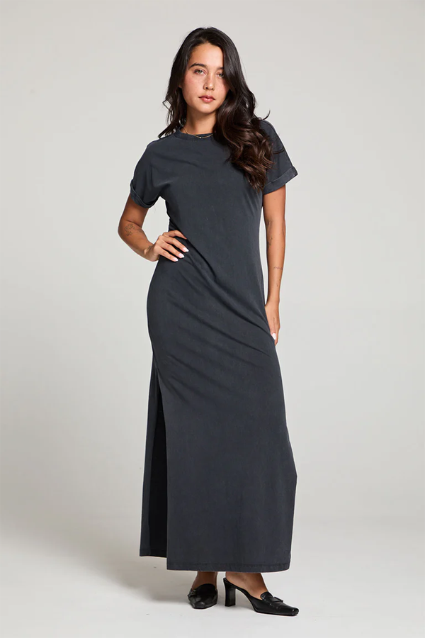 Saloonn Maxi Dress | Licorice - Visual Media Number 3 of 5