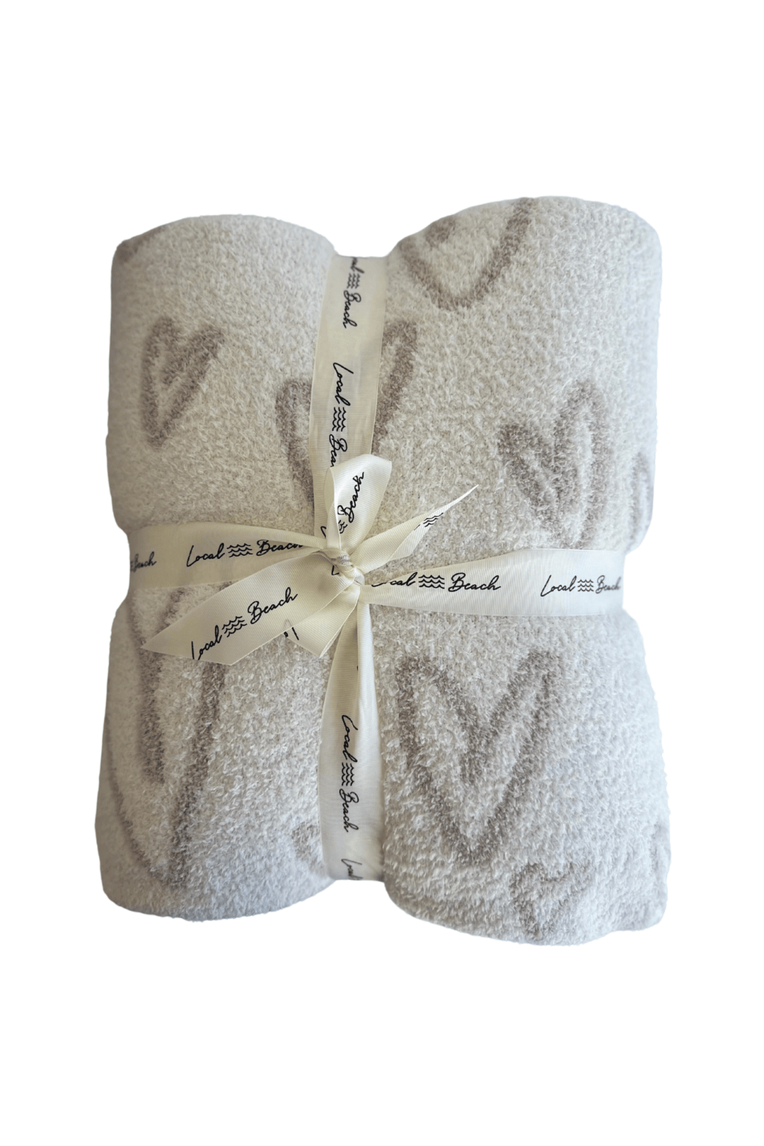 Heart Luxe Home Blanket | Sand and Creame - Visual Media Number 1 of 1