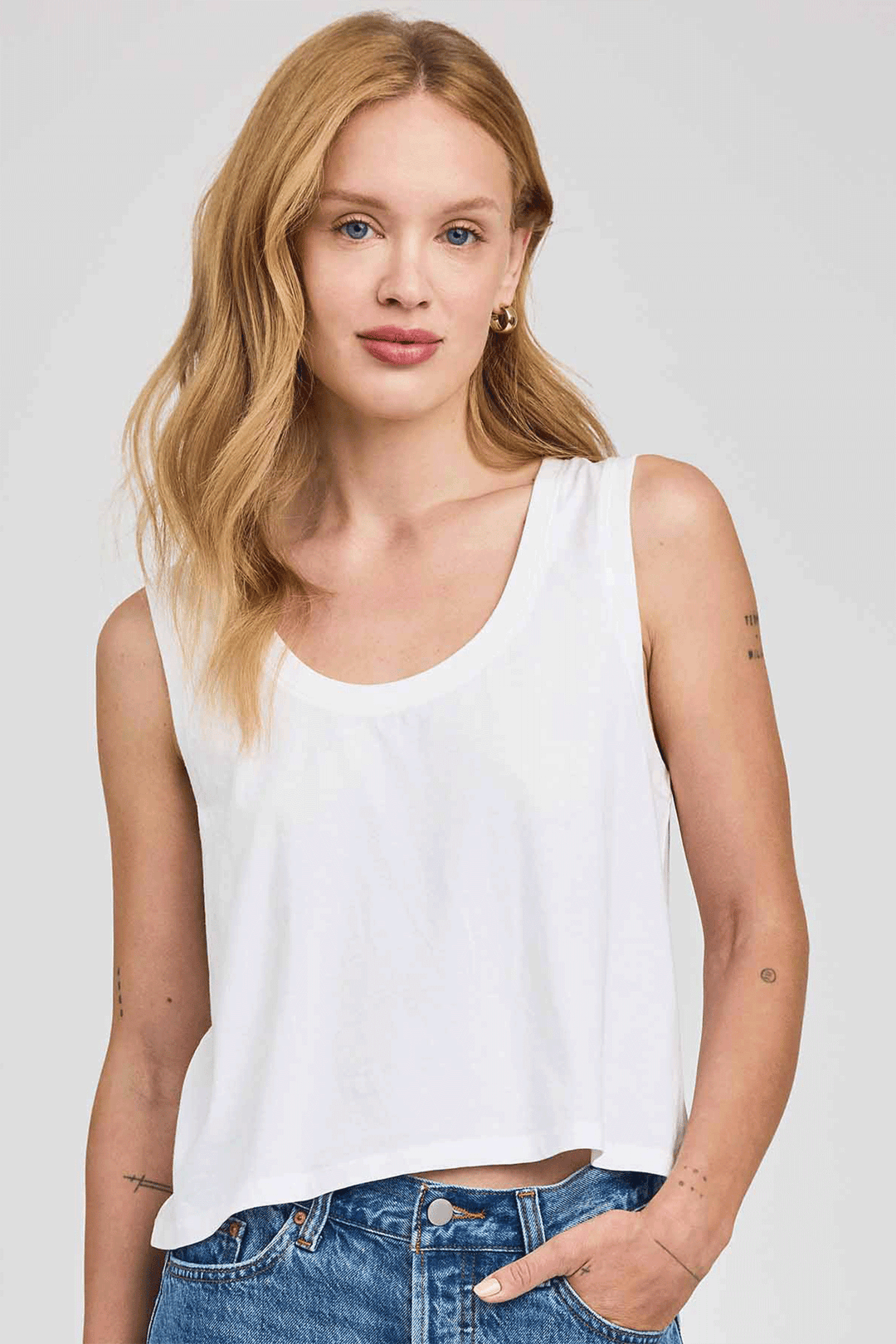 Farrah Tank | White - Visual Media Number 1 of 2