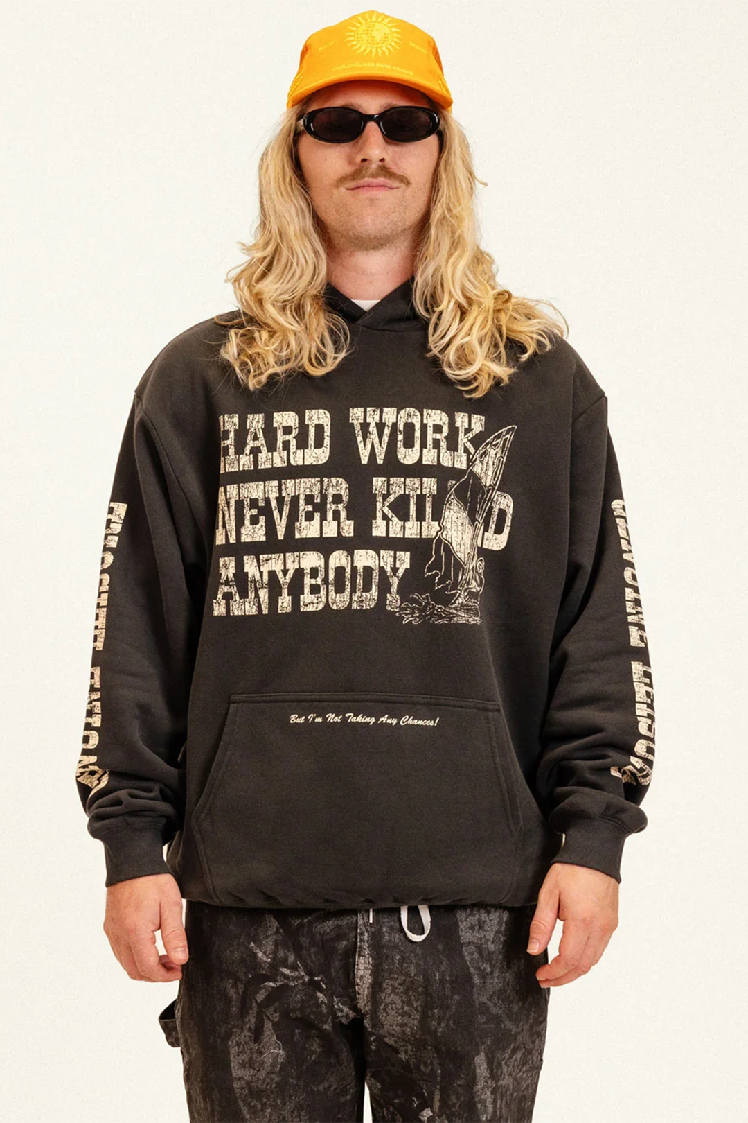 Hard Work Hoodie | Black - Visual Media Number 1 of 1