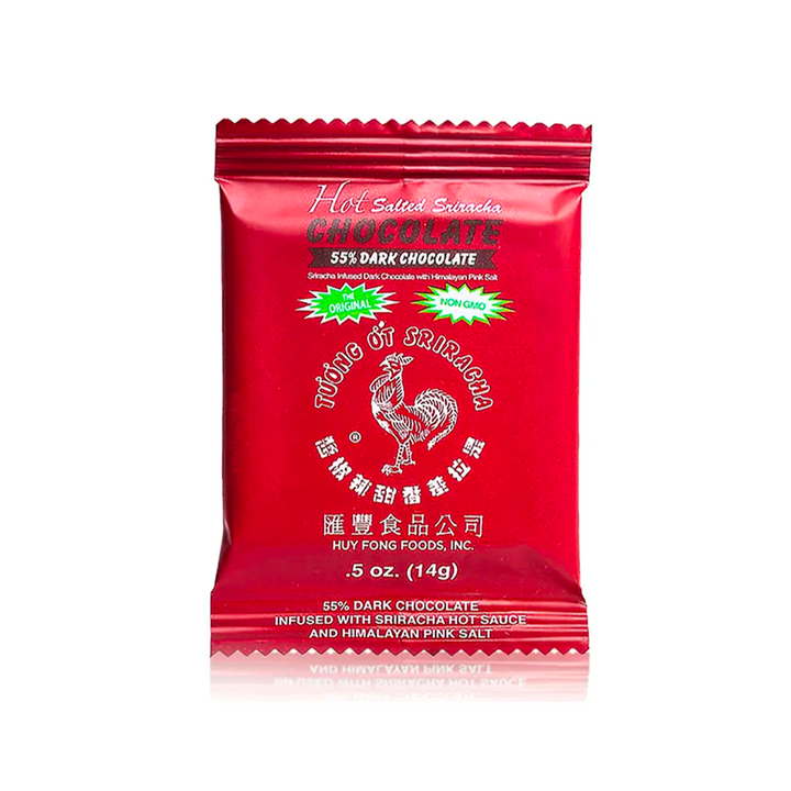 0.5oz Sriracha 55% Dark Mini Chocolate Bar - Thumbnail Image Number 1 of 2
