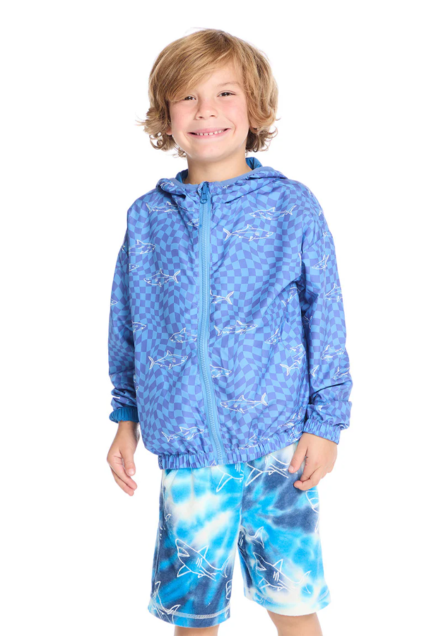 Reversible Zip Up Hoodie | Shark Check - Visual Media Number 1 of 3