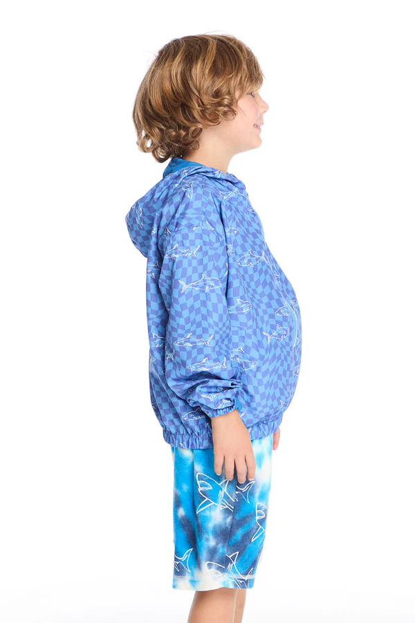 Reversible Zip Up Hoodie | Shark Check - Thumbnail Image Number 2 of 3
