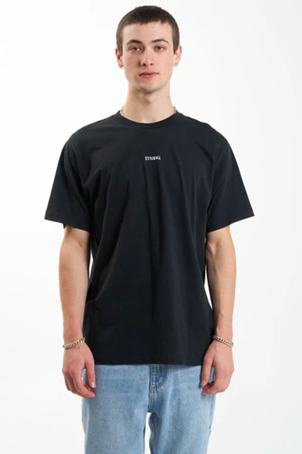 Minimal Thrills Merch Fit Tee | Washed Black - Visual Media Number 1 of 4