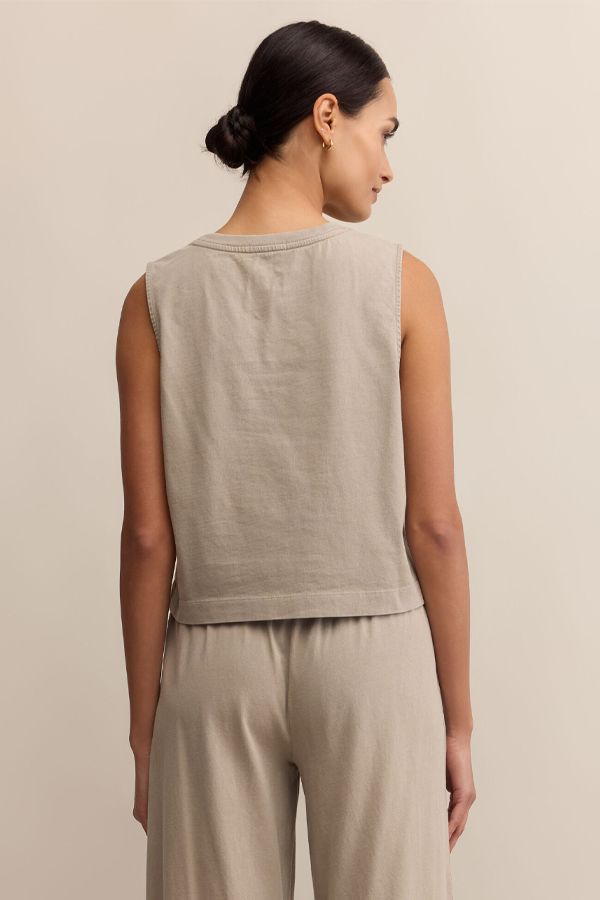 Sloane Jersey Muscle Tank | Retreat - Thumbnail Image Number 3 of 3
