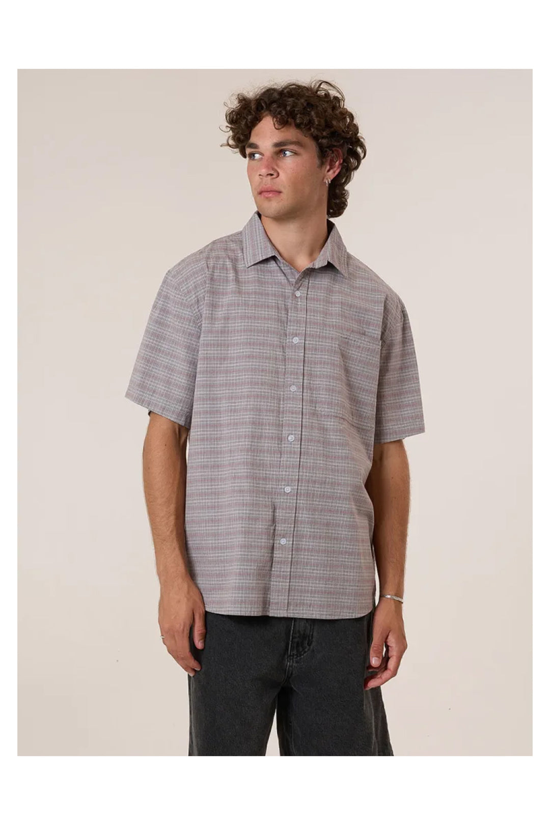 Minimal Thrills Stripe Shirt | Smog - Visual Media Number 1 of 1