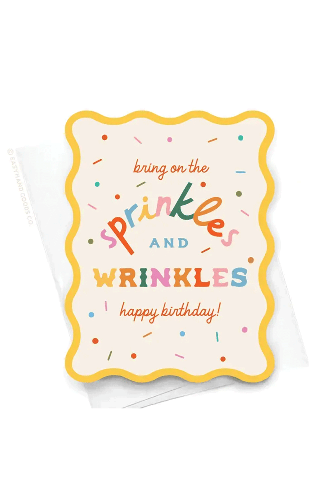 Sprinkles and Wrinkles Wavy Notecard - Visual Media Number 1 of 1