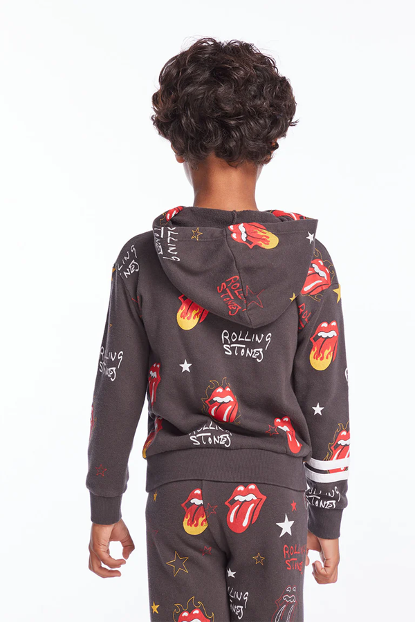 Rolling Stones Stars Hoodie | Vintage Black - Visual Media Number 3 of 4