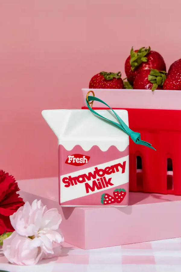 Strawberry Milk Ornament - Visual Media Number 1 of 2