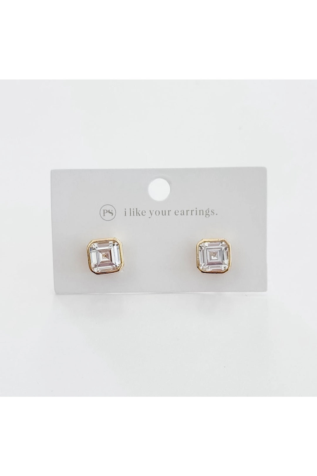 Bezel Diamond Stud Earrings - Visual Media Number 1 of 1