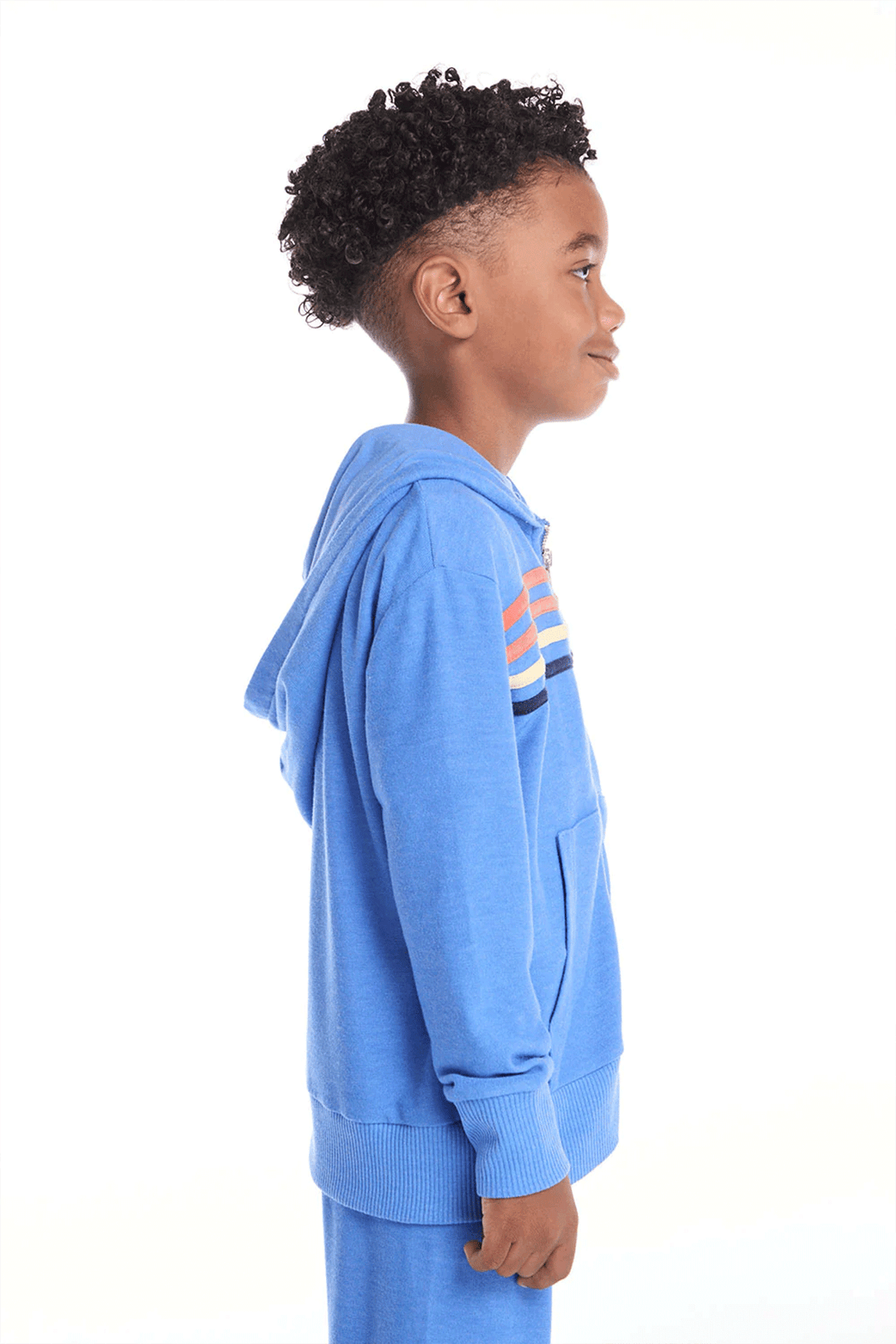Paxton Dream Zip Up Hoodie | Blue - Visual Media Number 3 of 3
