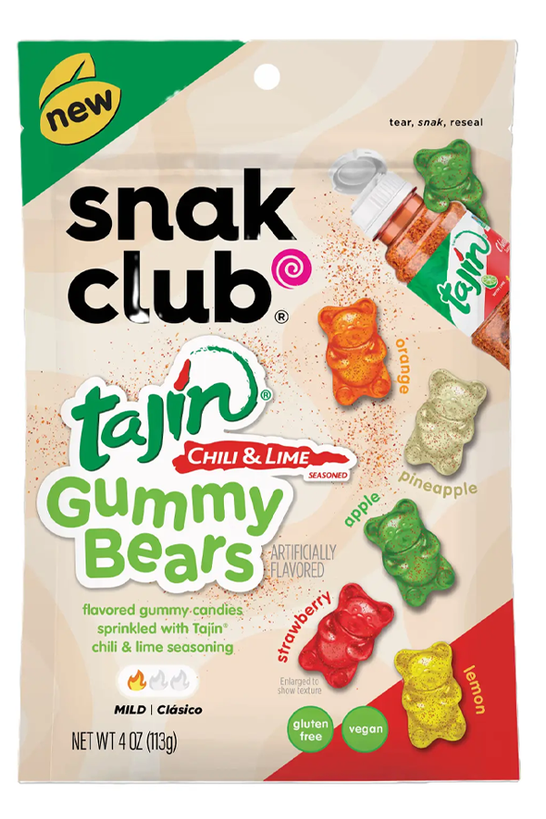 Snak Club Tajin Chili & Lime Gummy Bears 4oz - Visual Media Number 1 of 1