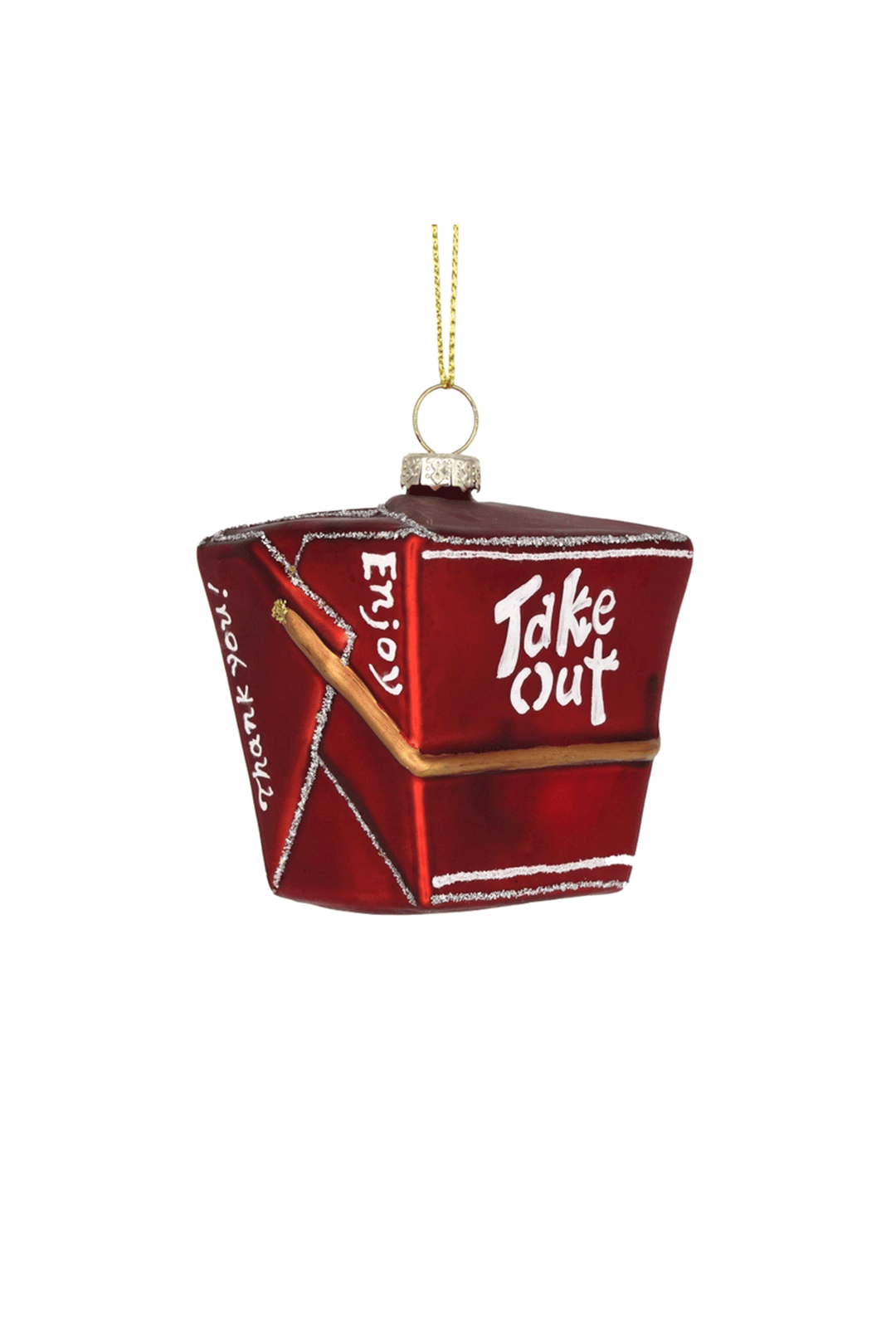 Christmas Ornament - Chinese Food Container - Visual Media Number 1 of 1