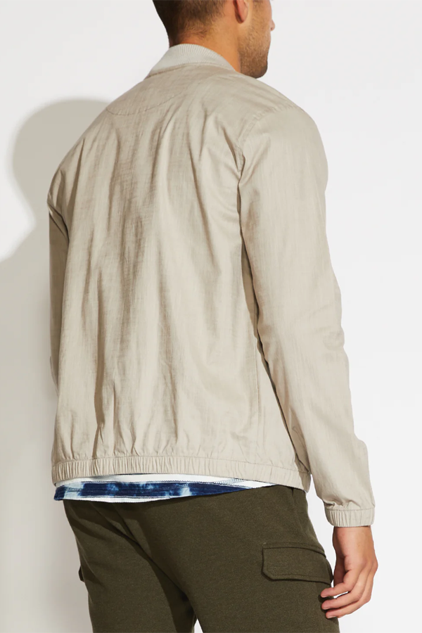 Tarek Lightweight Bomber Jacket | Cement - Visual Media Number 3 of 3