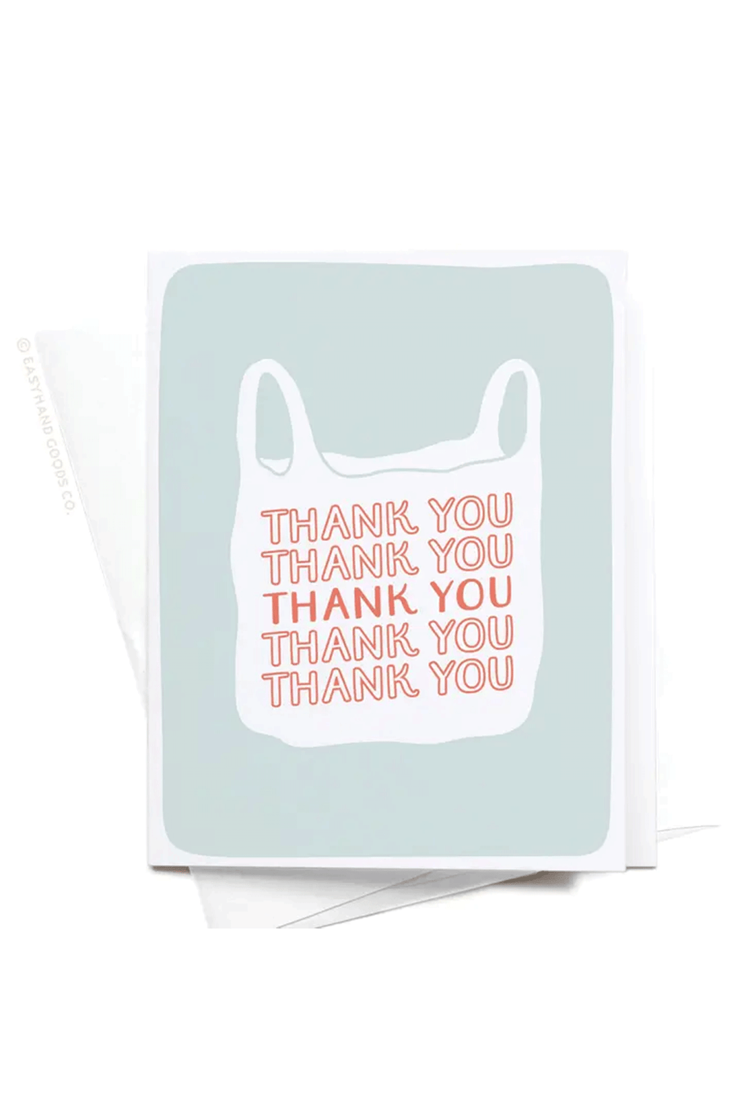 Thank You Plastic Bag Greeting Card - Visual Media Number 1 of 1
