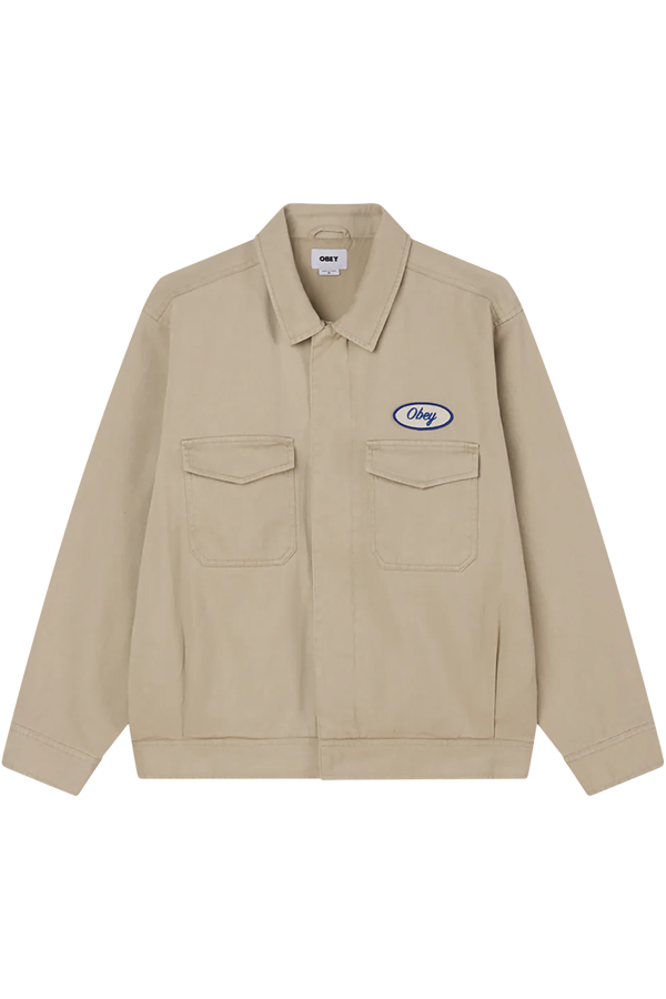 Tilton Work Jacket | Silver Grey Faded Wash - Visual Media Number 3 of 4
