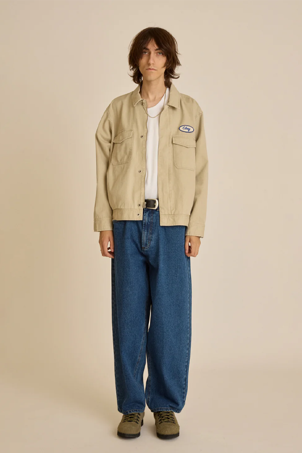 Tilton Work Jacket | Silver Grey Faded Wash - Thumbnail Image Number 2 of 4
