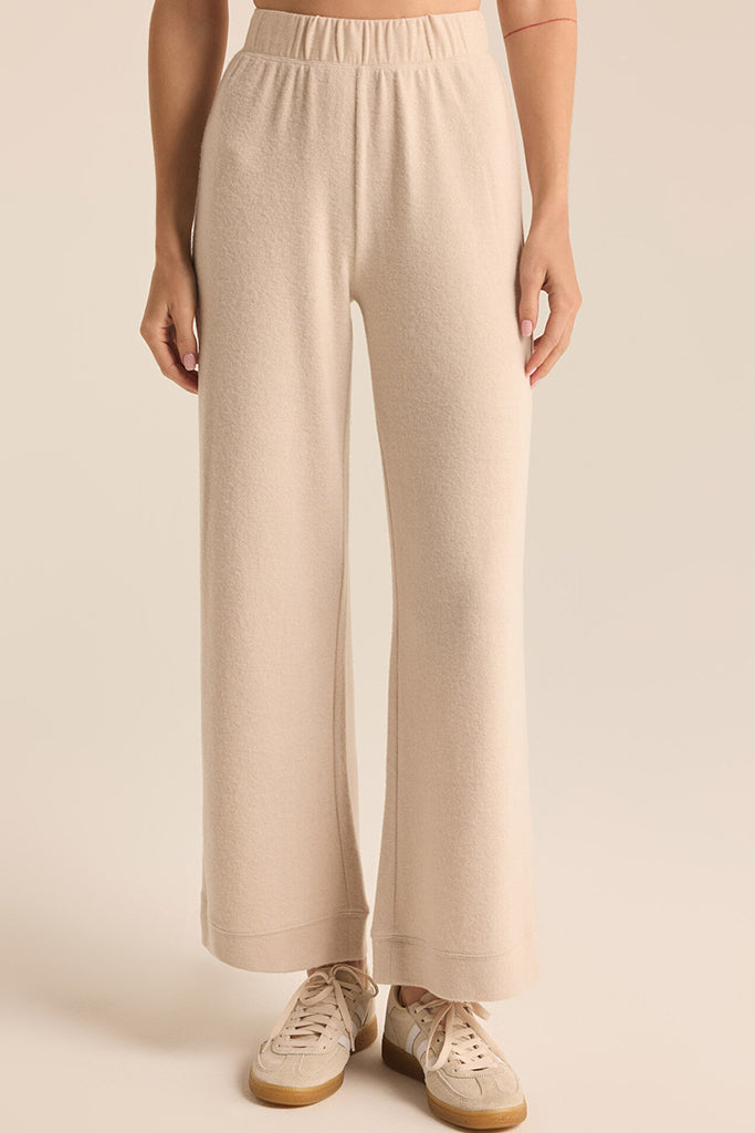 Tessa Cozy Pant | Light Oatmeal Heather - Visual Media Number 1 of 3